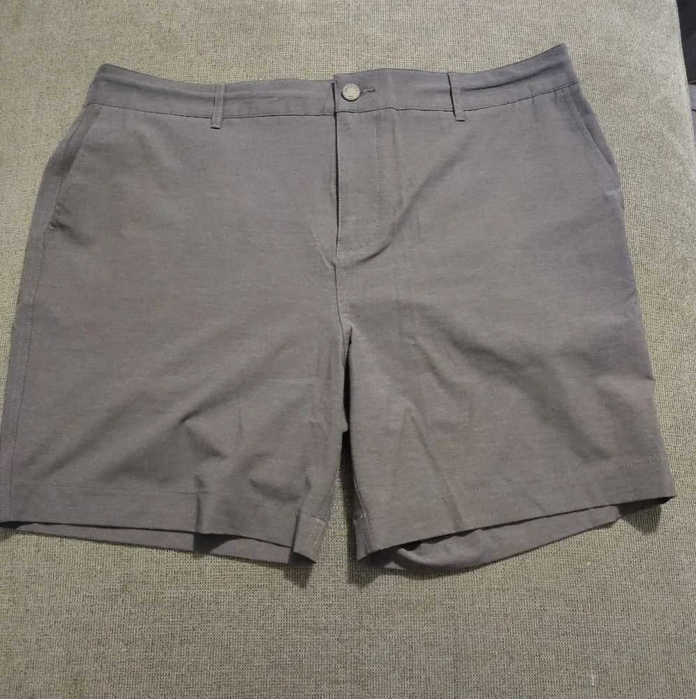 FAHERTY All Day Shorts Mens 38 Charcoal Drawstring Hybrid Stretch 9